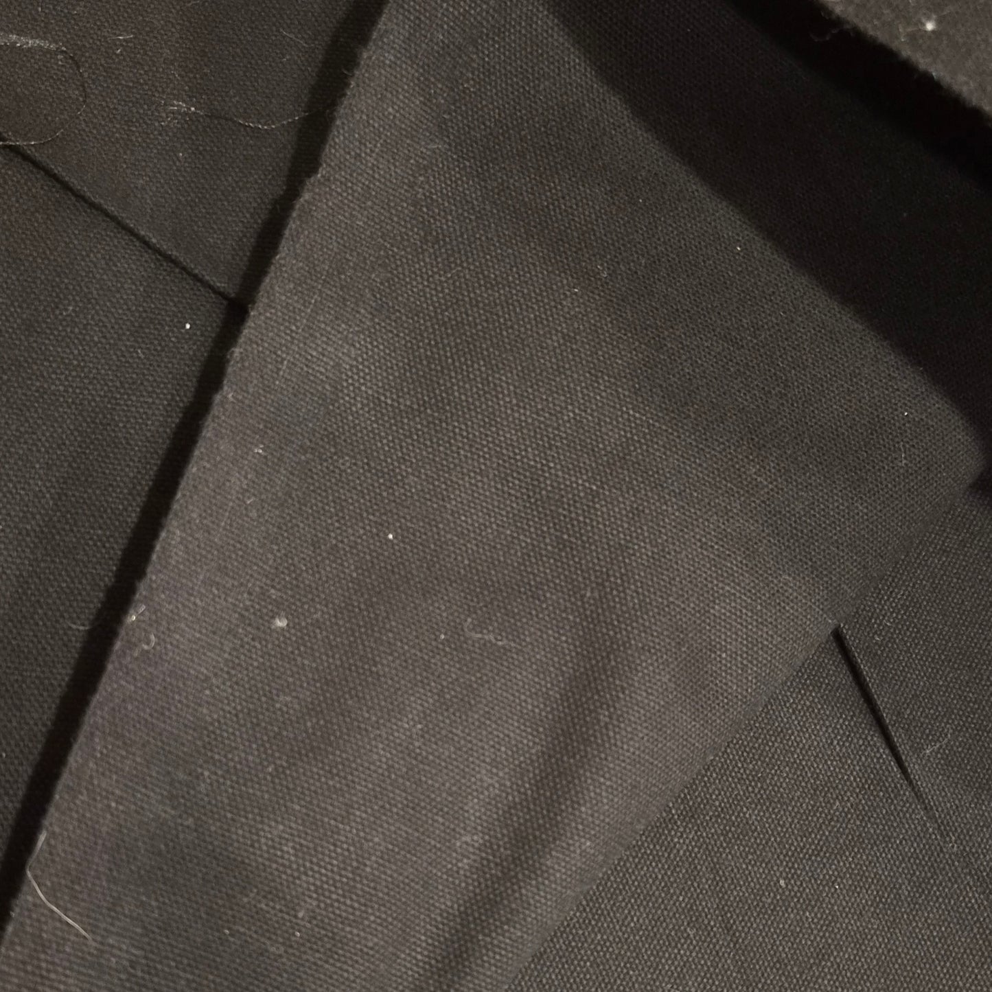 2.3m Black cotton drill