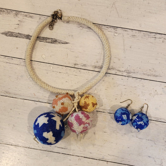 Buable chocker and earings