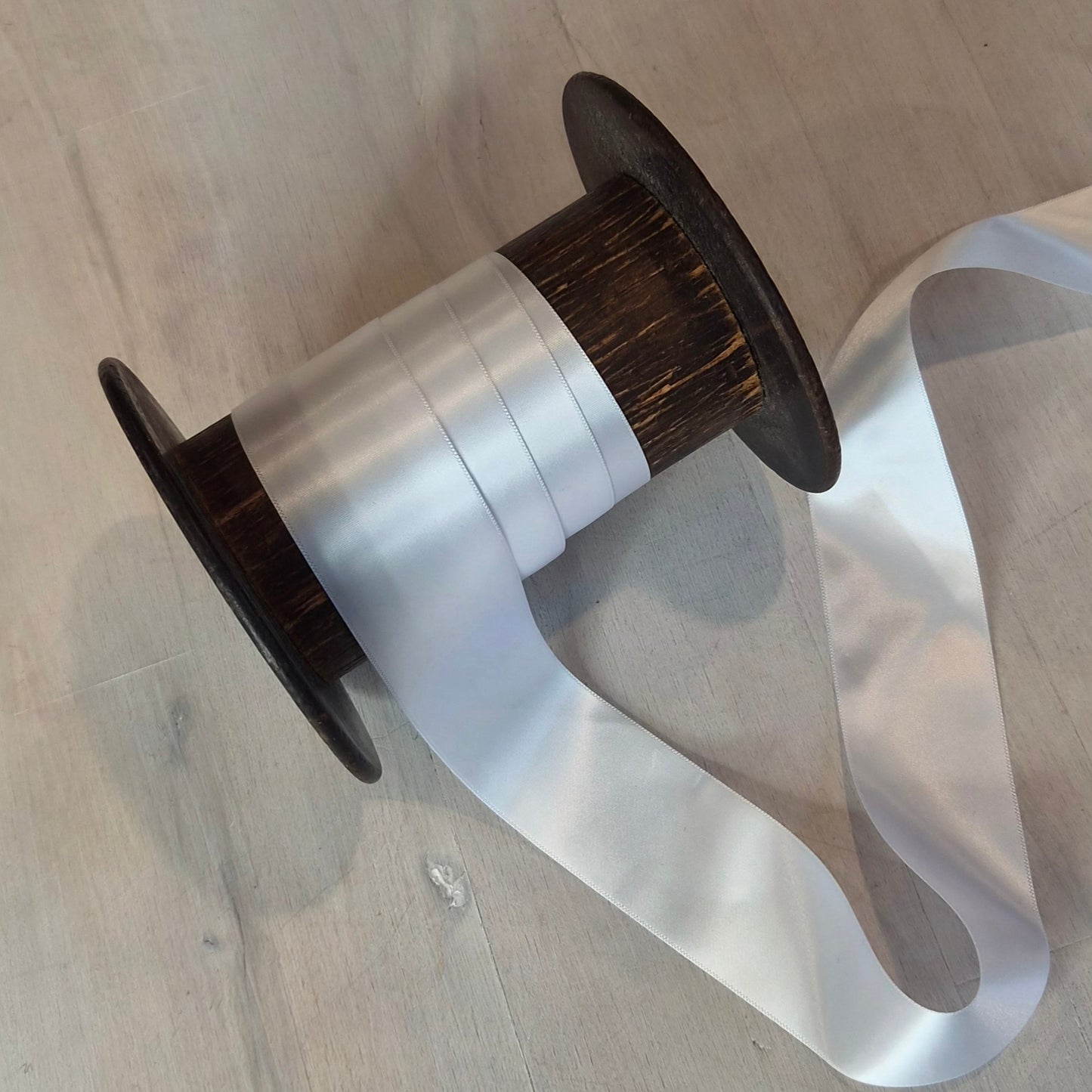 White satin ribbon