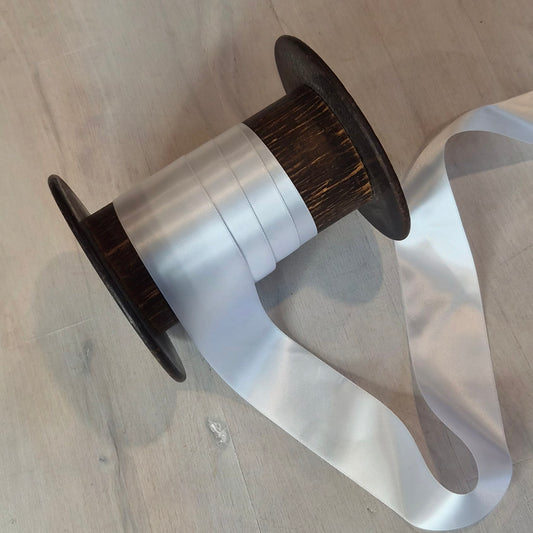 White satin ribbon