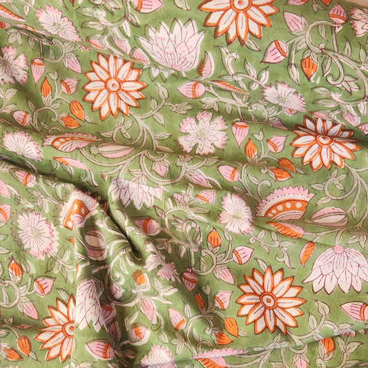 Simran block print cotton voile