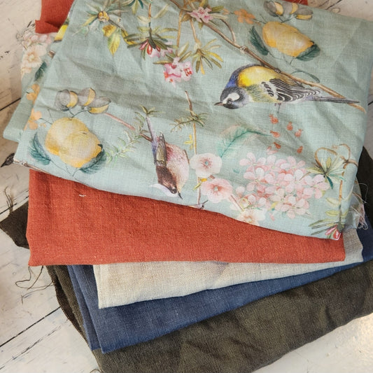 62. 5 pieces assorted linen and ramie