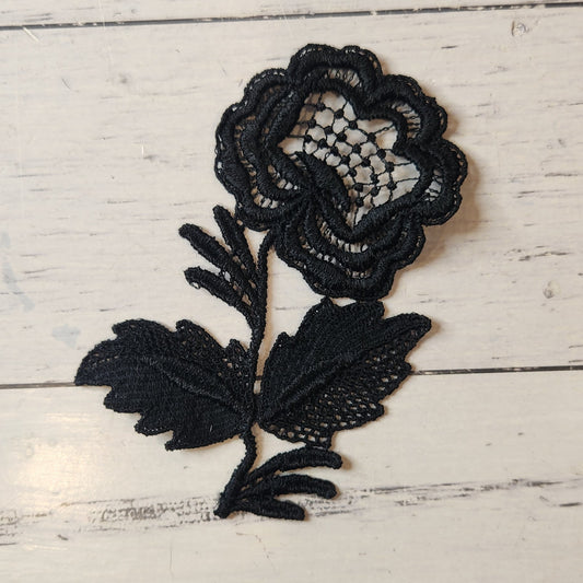 Black flower motiff