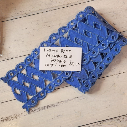 1.25m Atlantic blue broderie