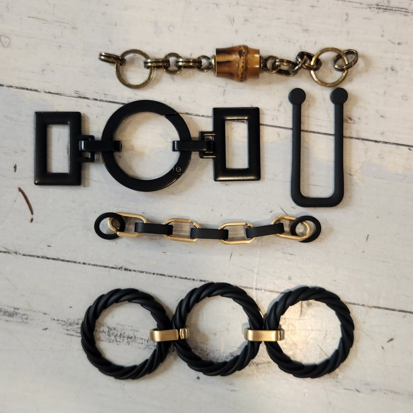 16. Collection of metal embellishments
