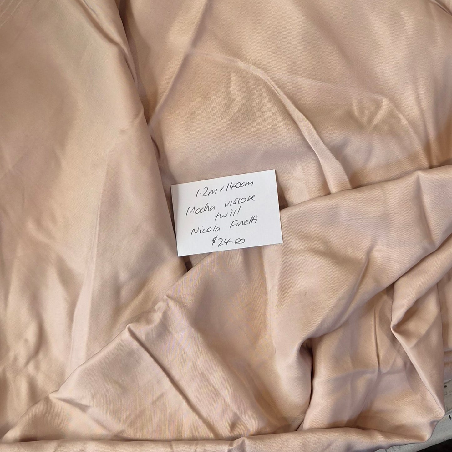1.2m Mocha viscose twill