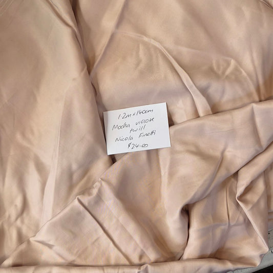 1.2m Mocha viscose twill