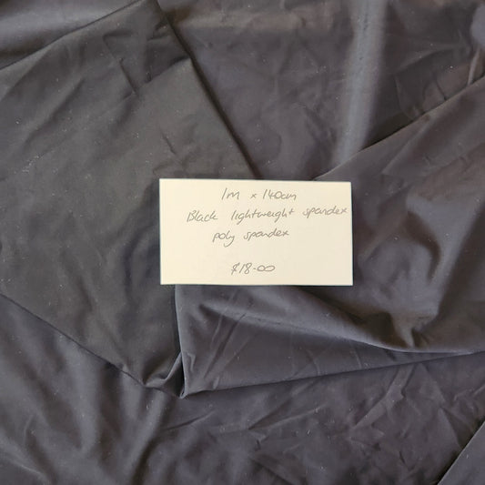 1m Black spandex