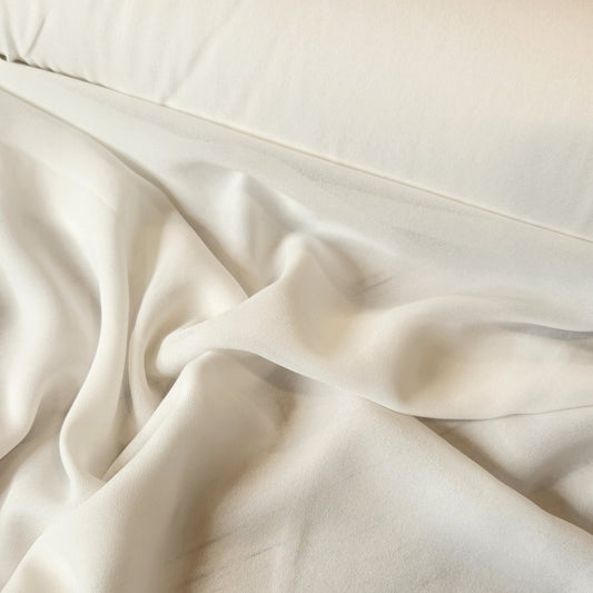 Winter white viscose single georgette