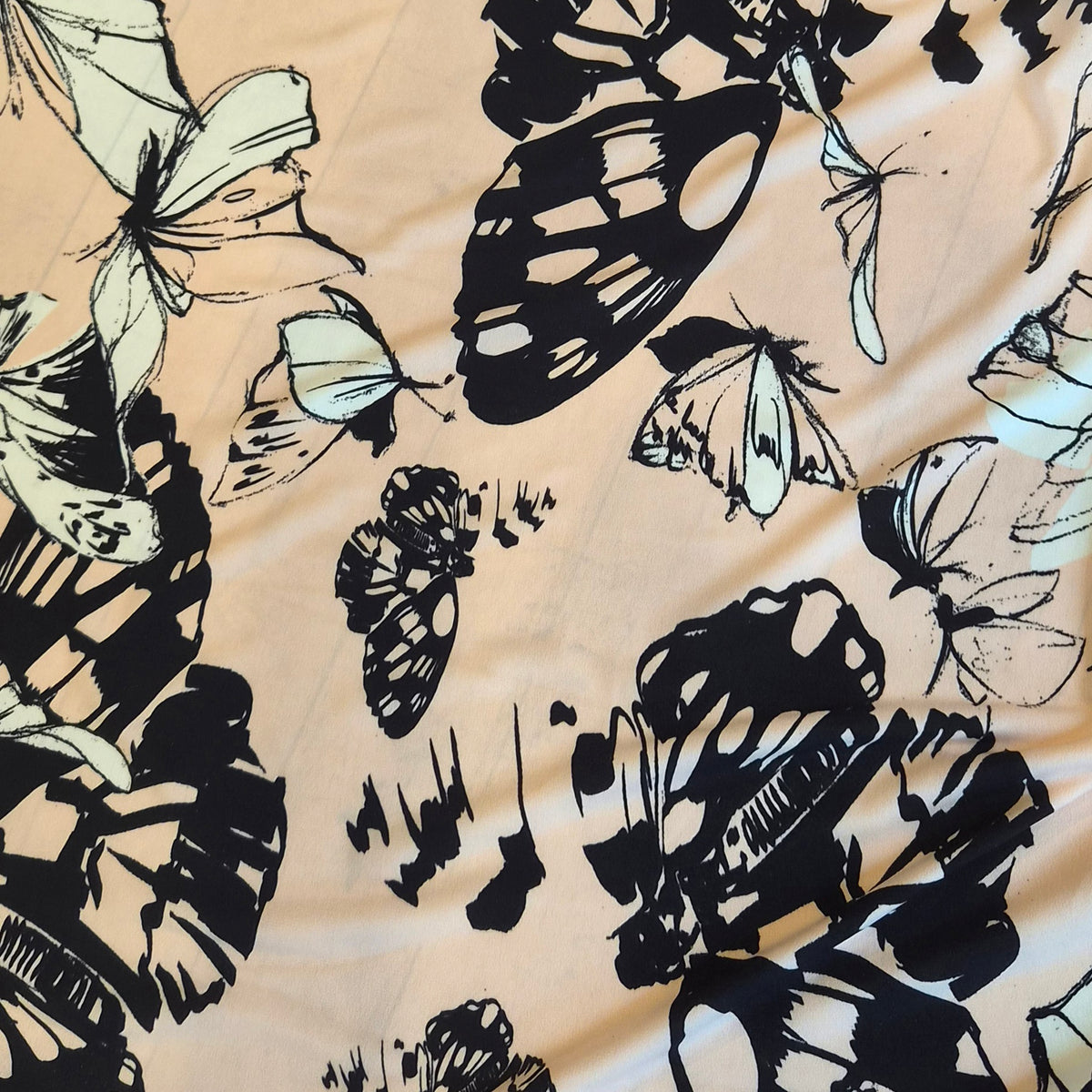 Butterfly farm jersey knit