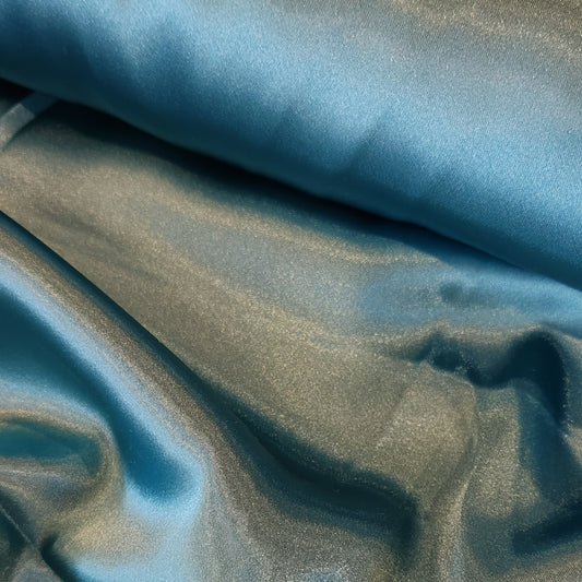 Deep aqua satin