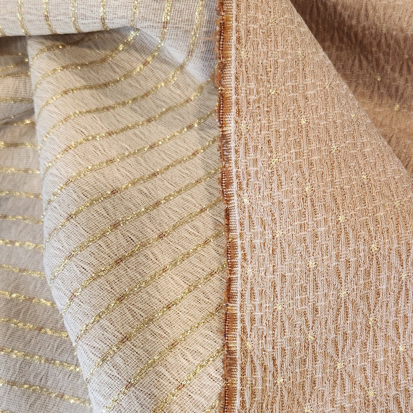 Maude mocha lurex suiting