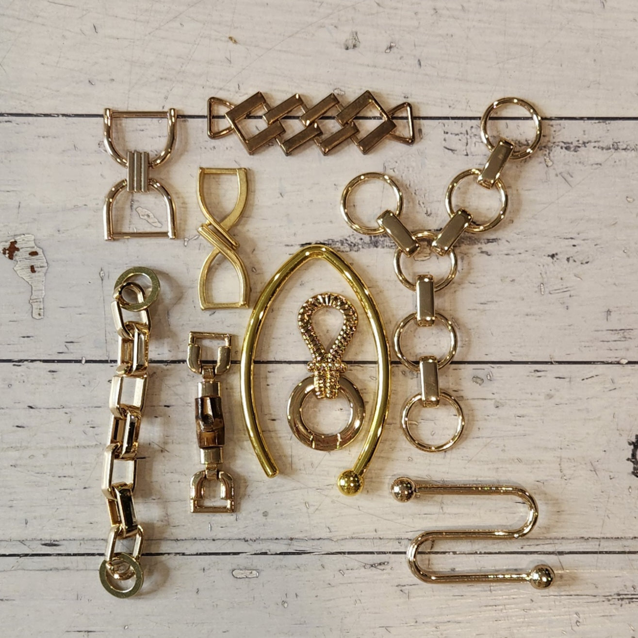 9. Collection of metal embellishments