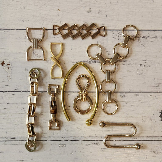 9. Collection of metal embellishments
