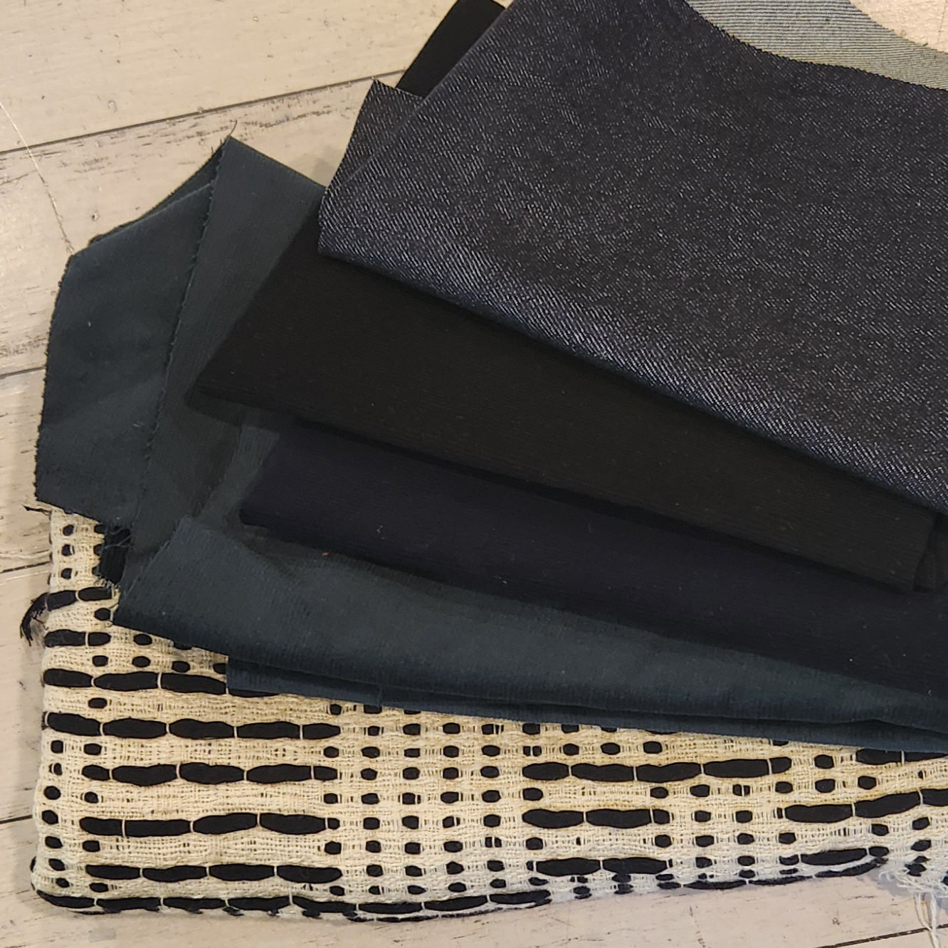 39. 7 pieces assorted corduroy cotton and denim
