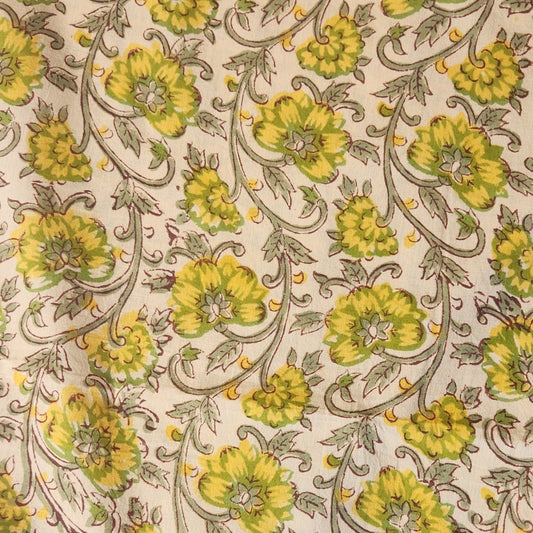 Inaya block print cotton voile