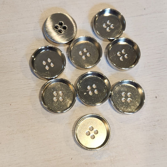 Skyler small chrome button