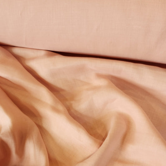 Fairy floss pink linen