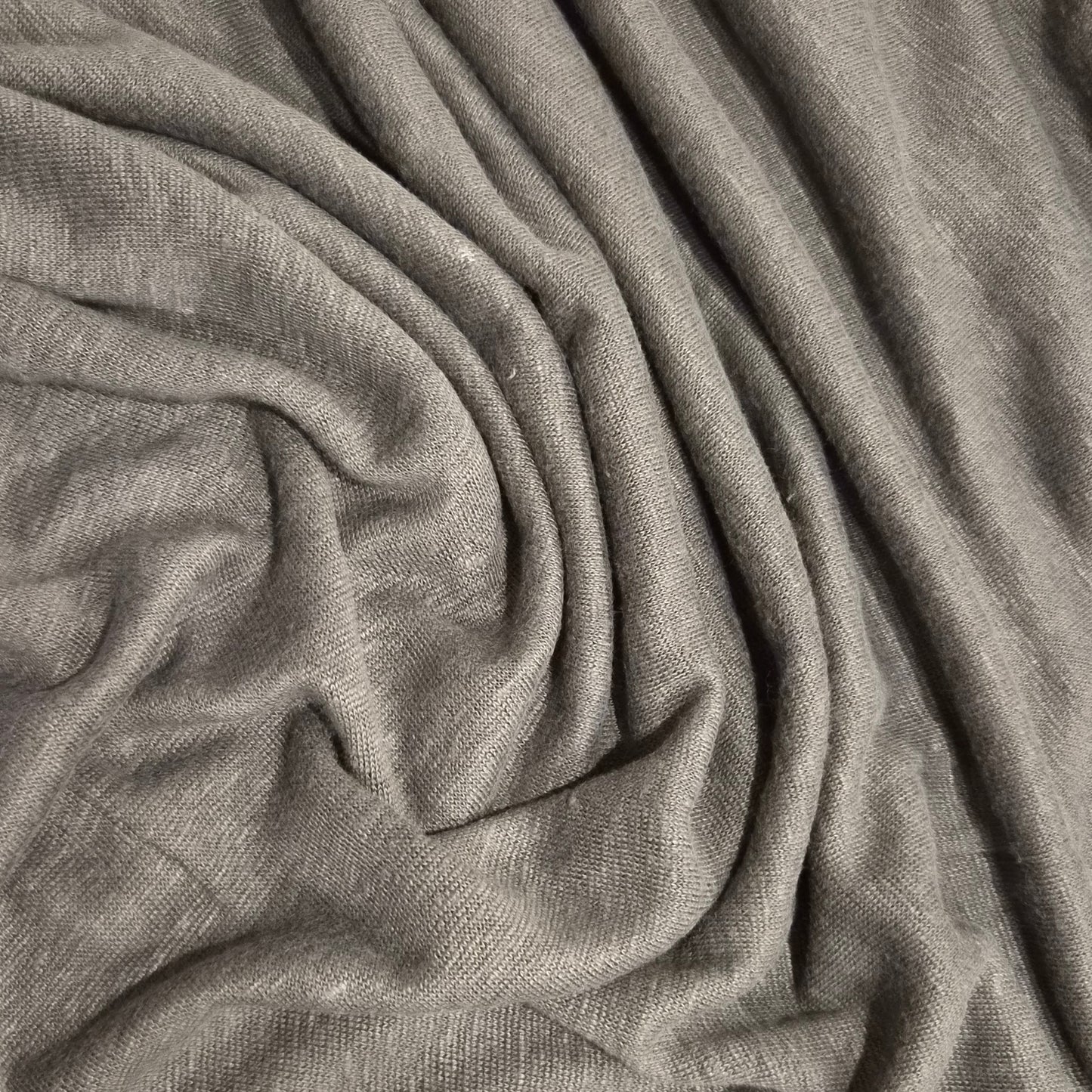 Natural green linen knit