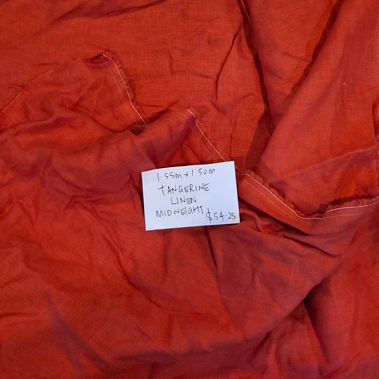 1.55m Tangerine linen
