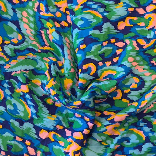 70cm Forest stream viscose challis