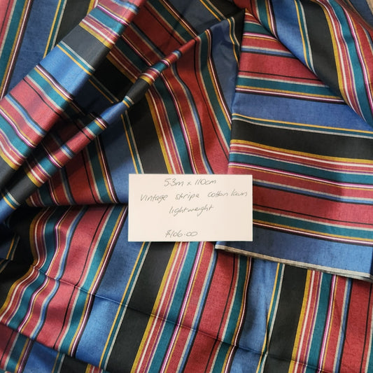 5.3m Stripe cotton lawn