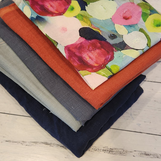 19. 5 pieces assorted linen