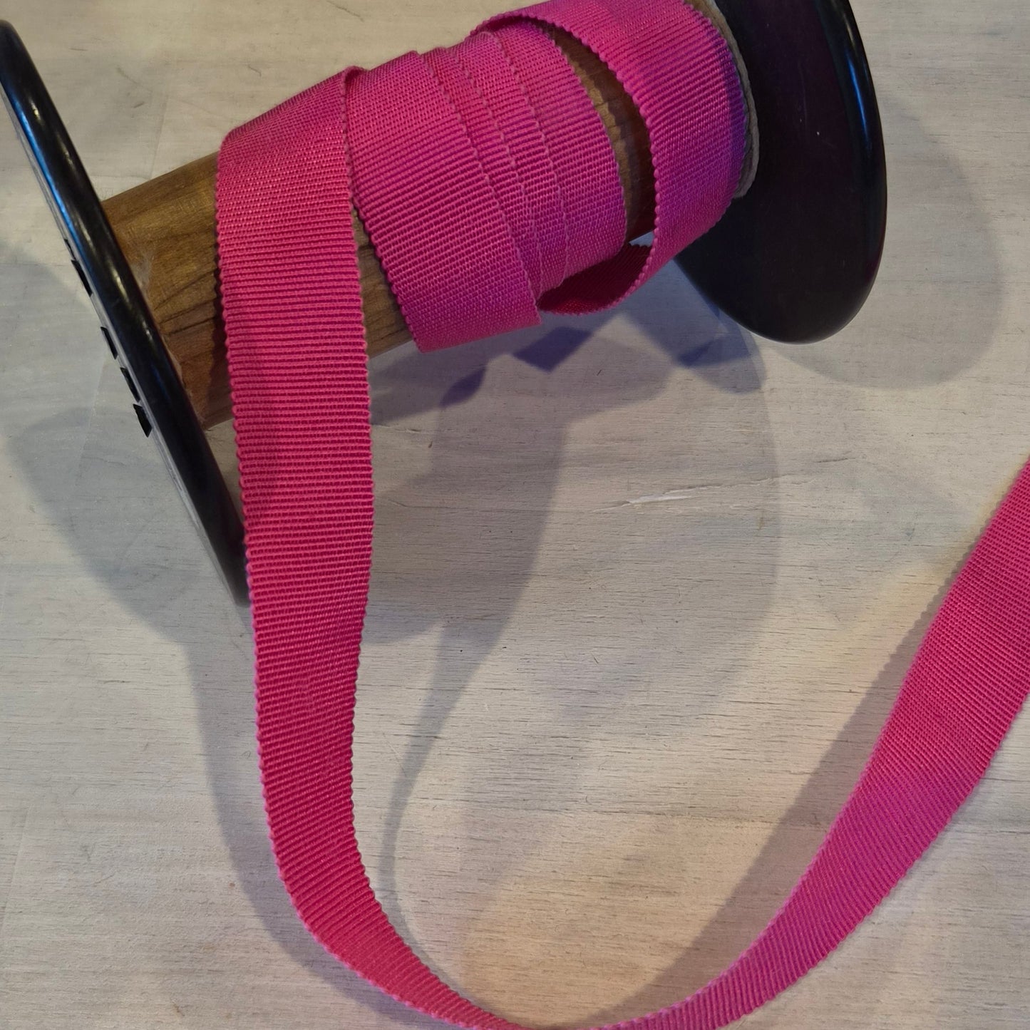 Hot pink grossgrain ribbon