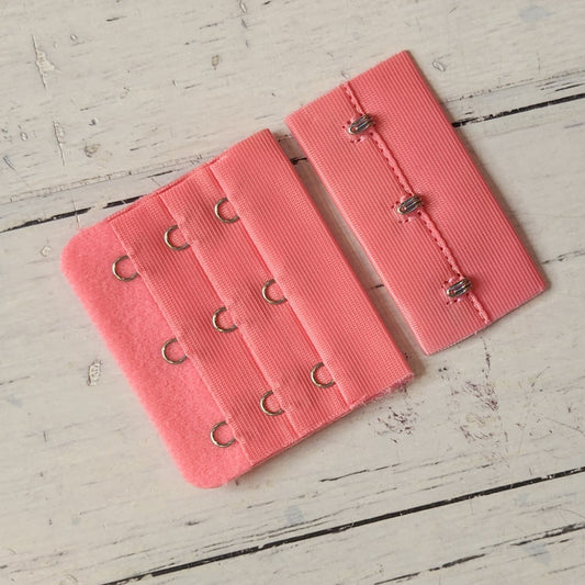 Barbie pink 55mm 3 Hook Bra Back