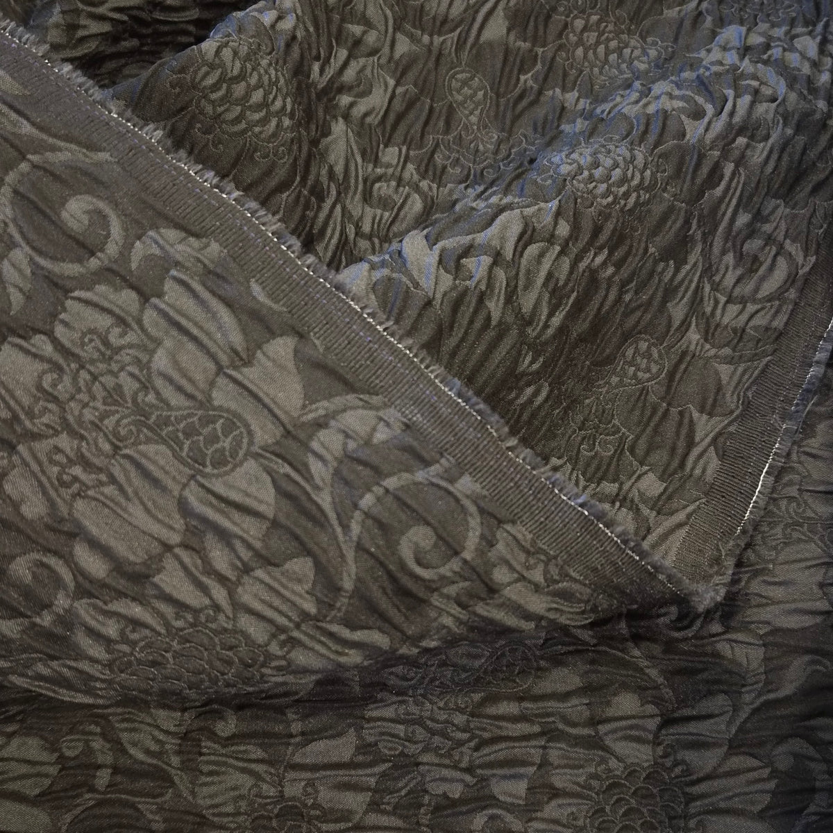 Black dahlia brocade