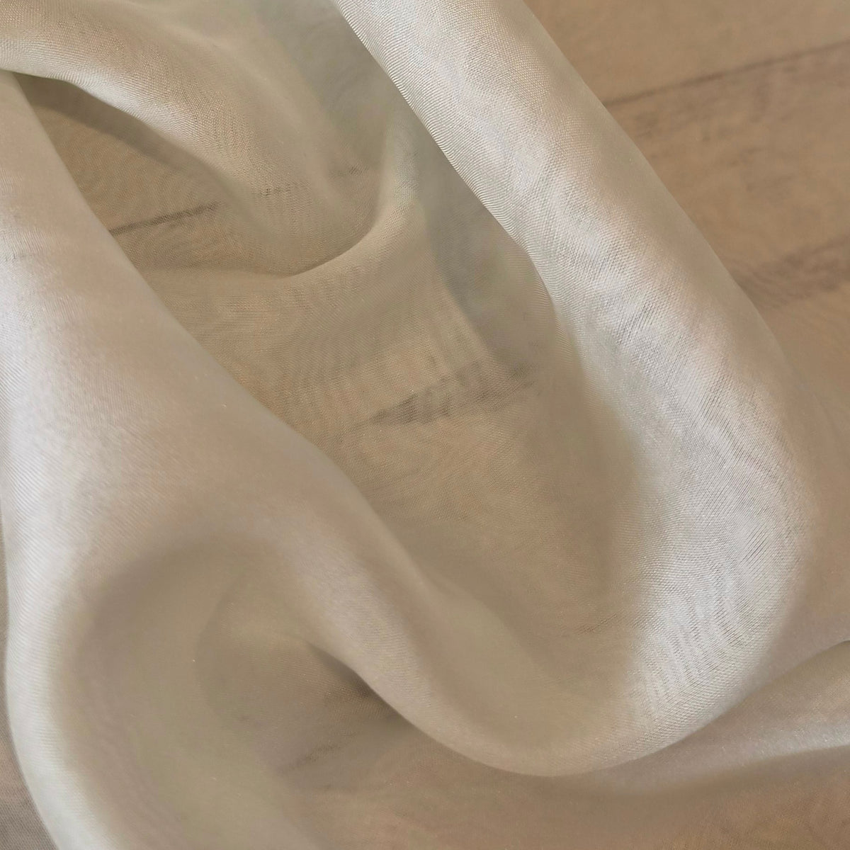 Pale mint silk chiffon