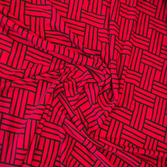 Basket weave jersey knit