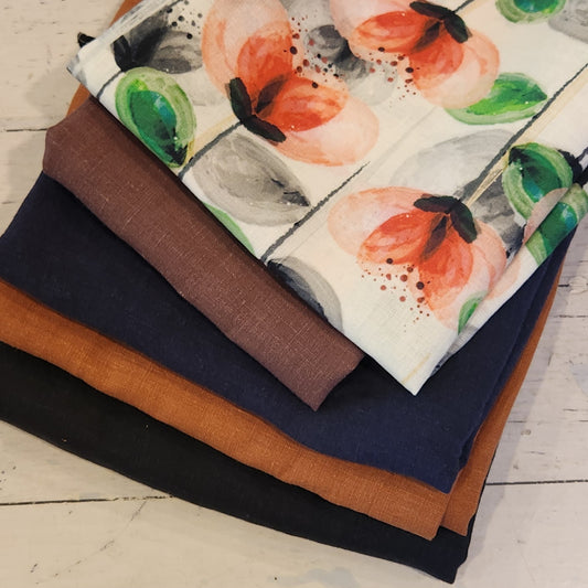 13. 5 pieces assorted linen