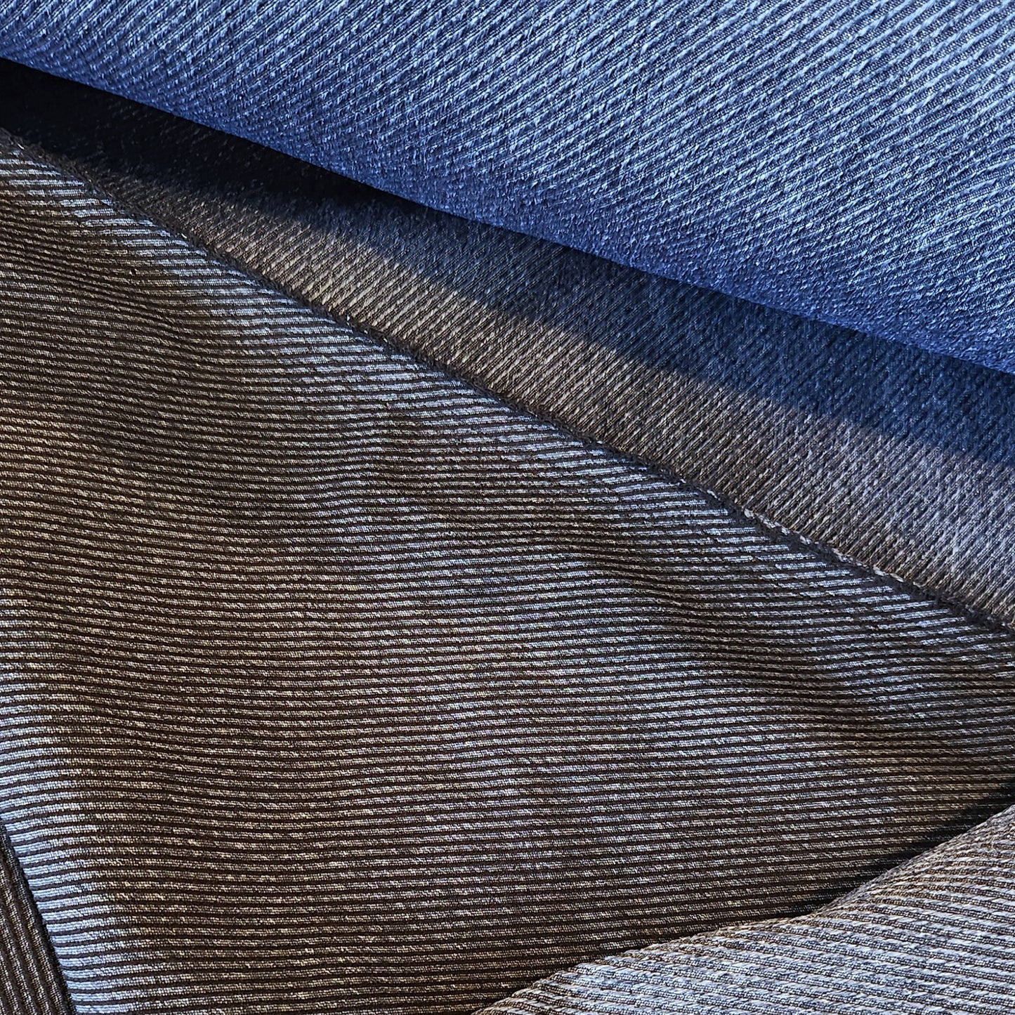 Zorba denim look stretch suiting