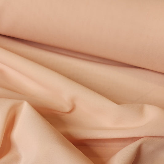Pastel Peach stretch georgette
