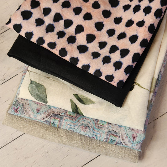 57. 5 pieces assorted linen