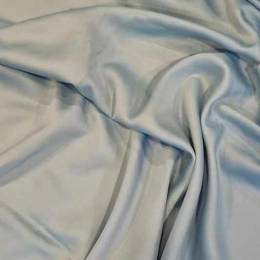 Dotty duck egg delusted satin
