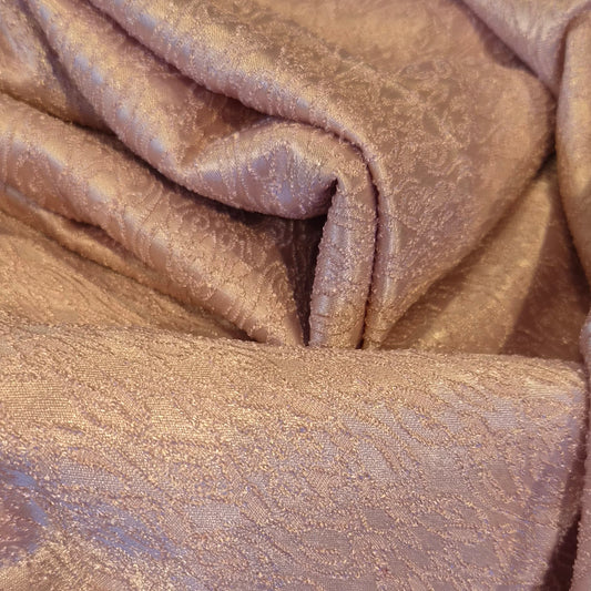 3.7m Pink jacquard brocade