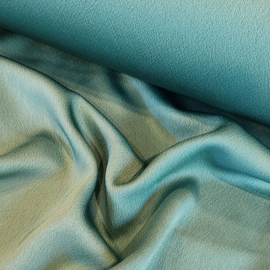 Jade satin back crepe