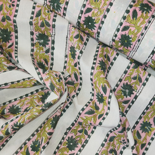Anika block print cotton voile