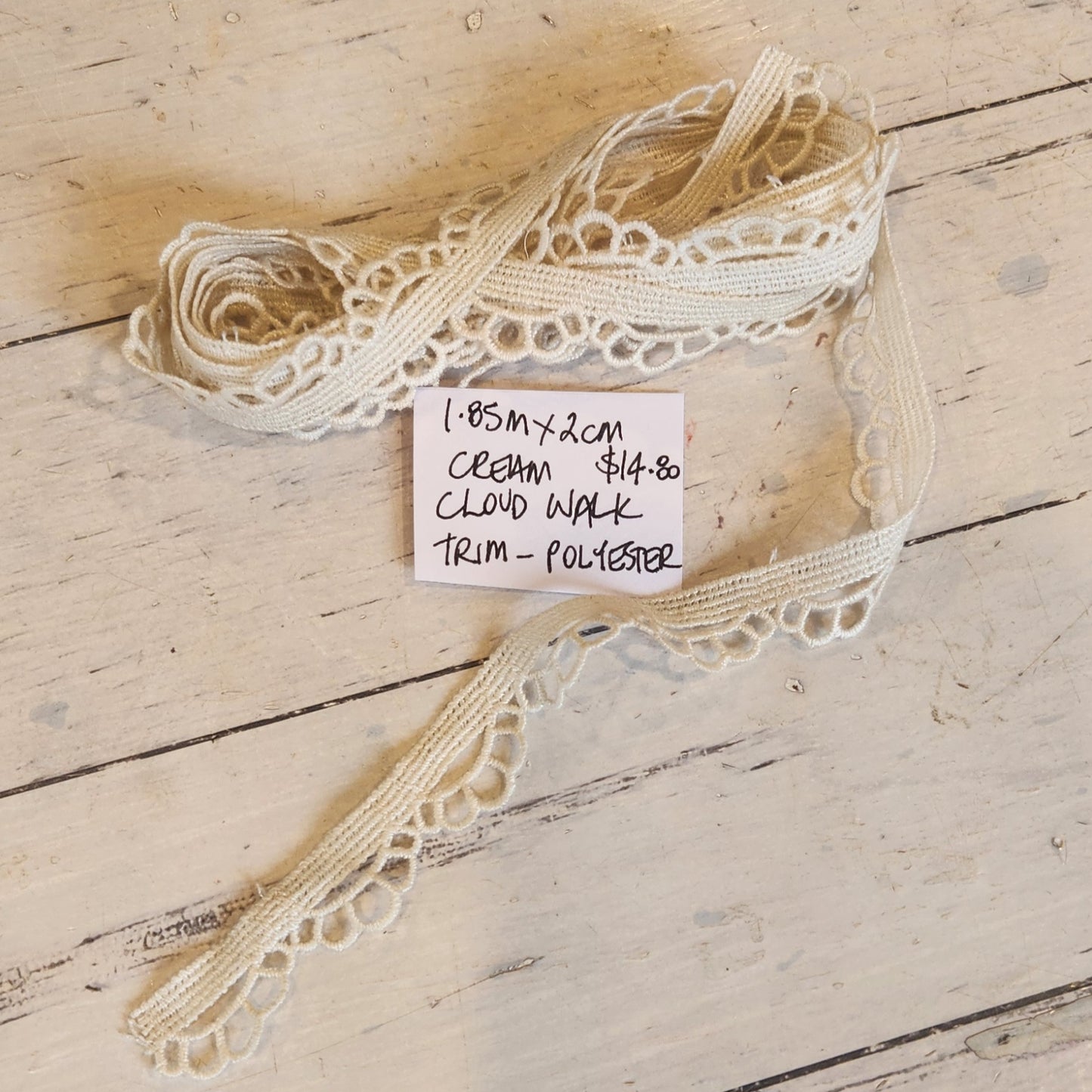 1.85m Cream cloud walk trim