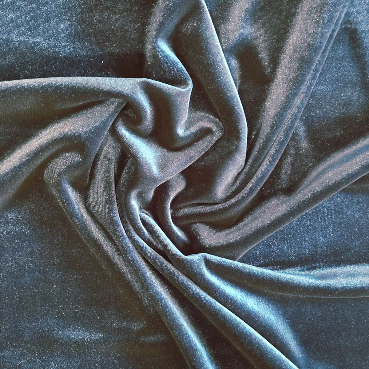 Dawn teal stretch velvet