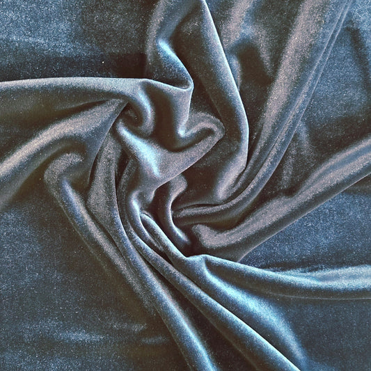 Dawn teal stretch velvet