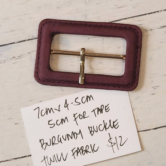 Burgundy buckle