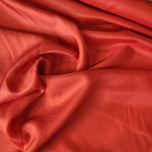 Red acetate dress lining