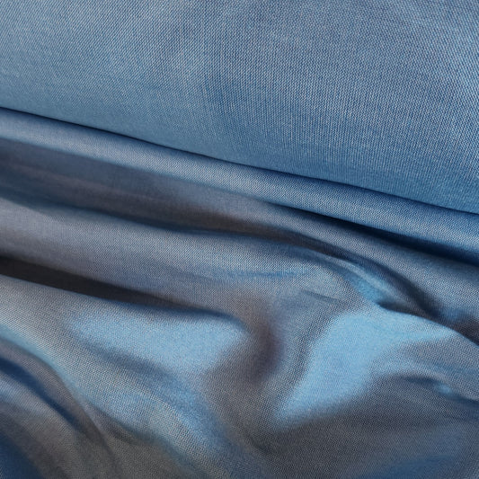 Blue sky polyester Dupion