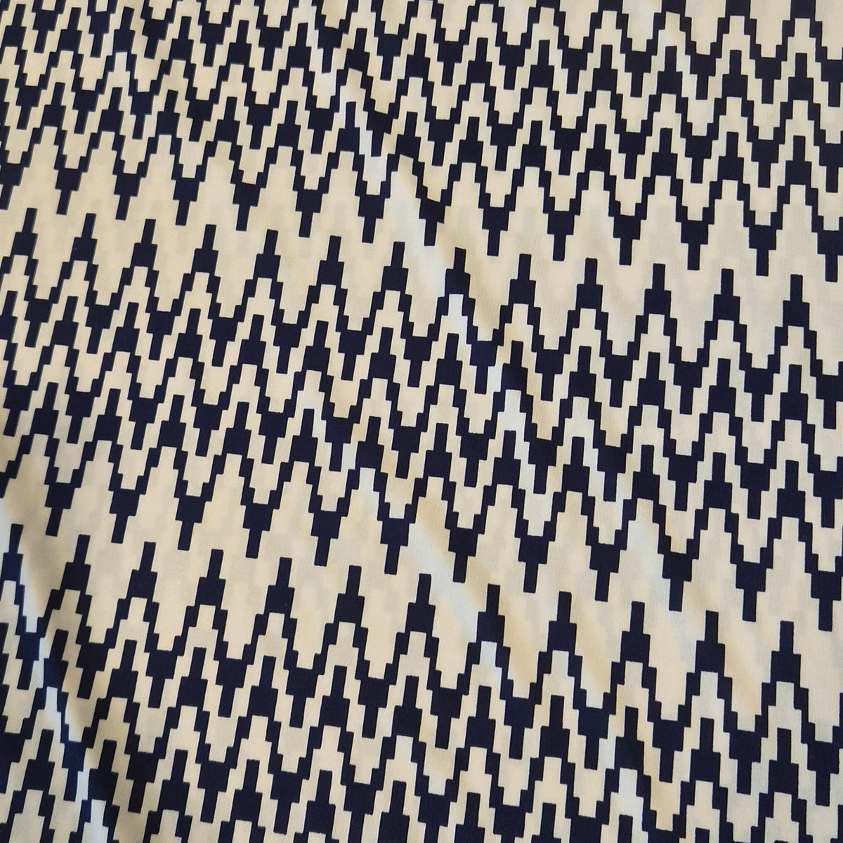 Stair step jersey knit