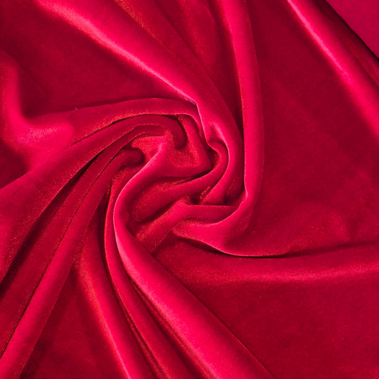 Tomato stretch velvet