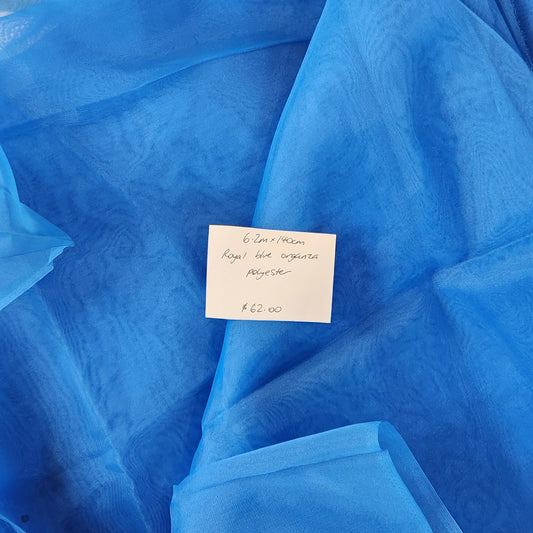 1.2m Royal blue organza