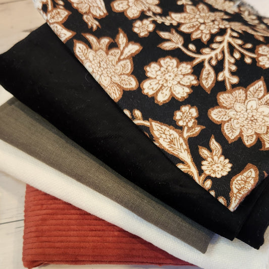47. 5 pieces corduroy and linen